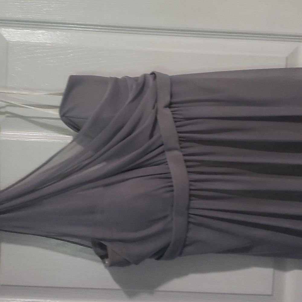 David's Bridal One Shoulder Bridesmaid Gown